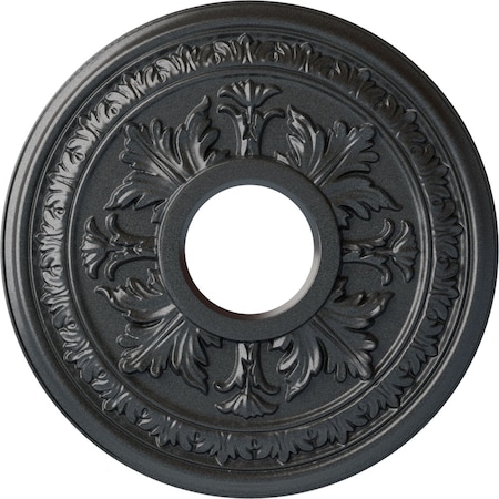 Baltimore Ceiling Medallion (Fits Canopies up to 5 1/2"), 15 3/8"OD x 4 1/4"ID x 1 1/2"P, Pewter